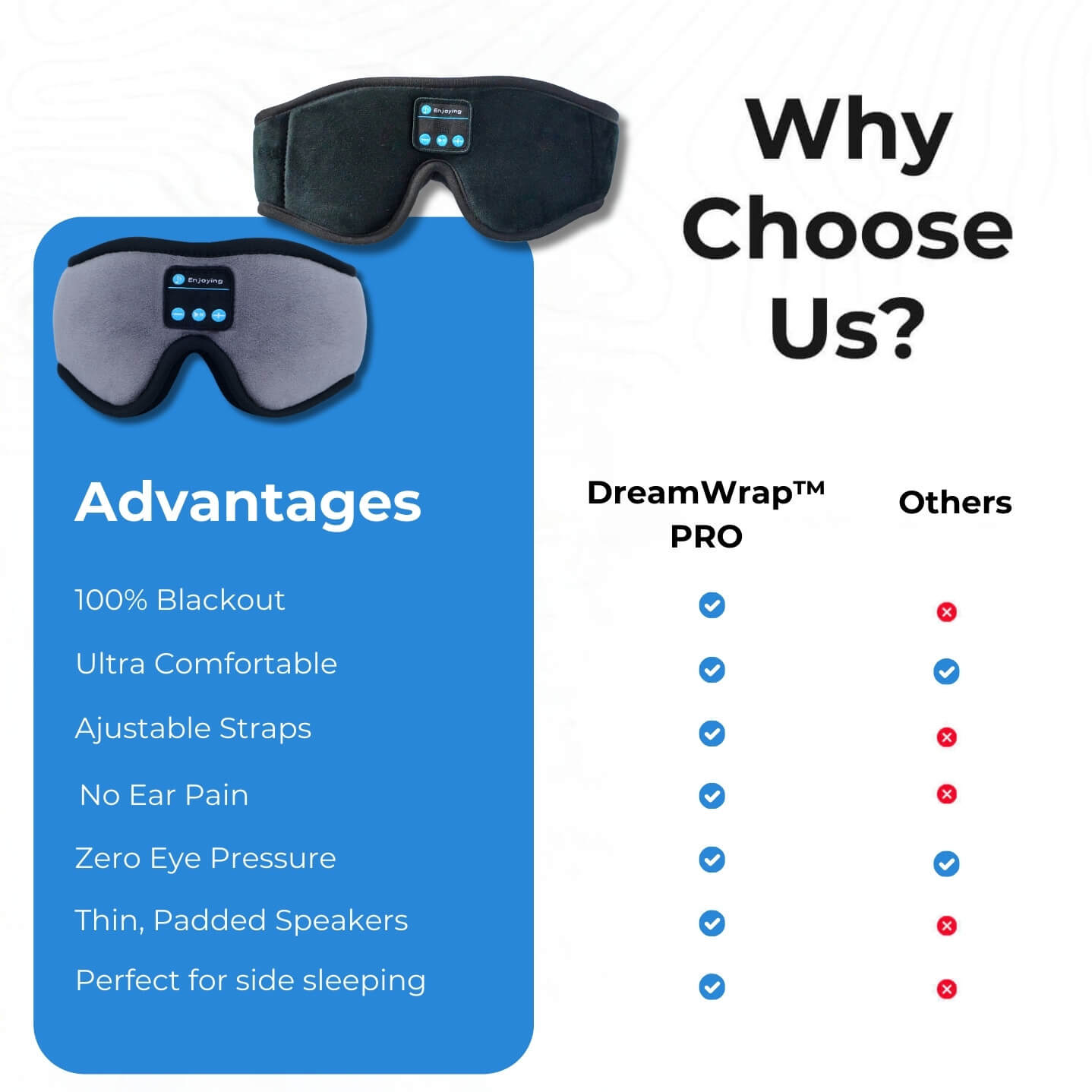 DreamWrap® PRO | Bluetooth Sleep Mask