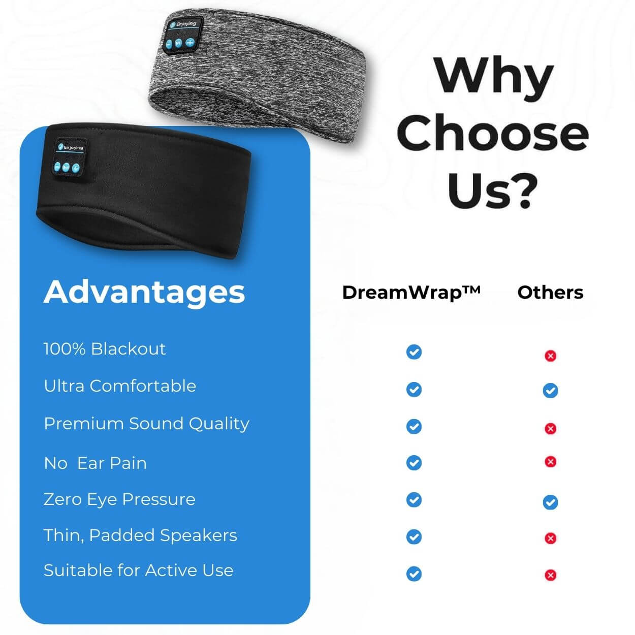 DreamWrap® Original | Bluetooth Sleep Headphones