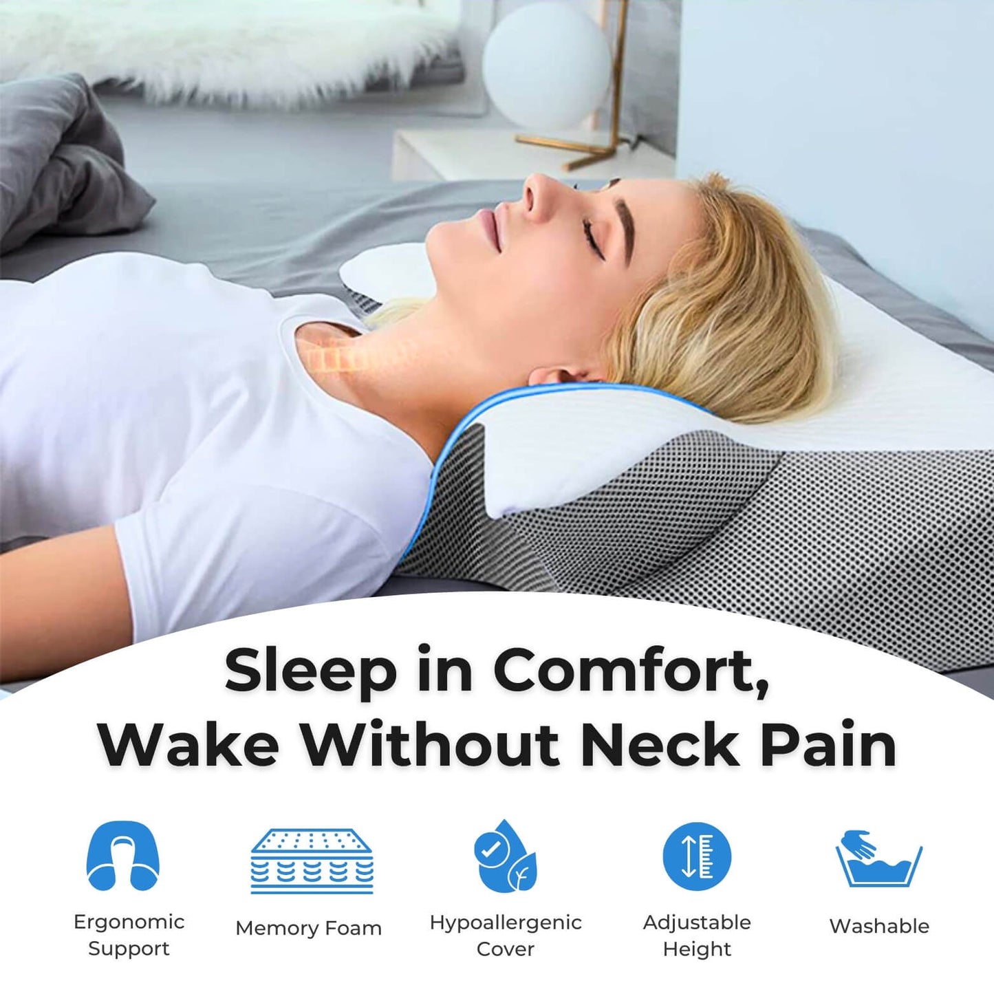 DreamWrap™ | Memory Foam Cervical Pillow