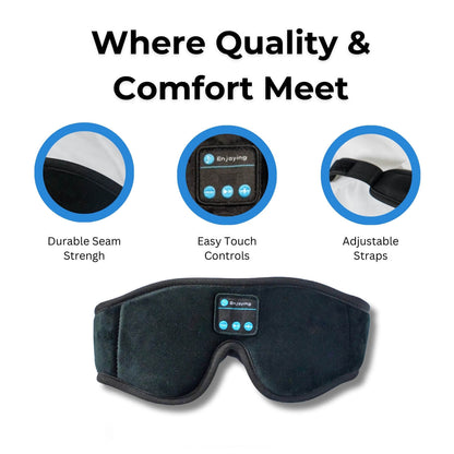 DreamWrap™ PRO | Antifaz para dormir con Bluetooth